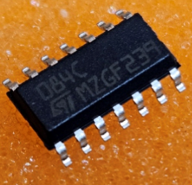 TL084CD SMD Mikroshēma operational amplifier, 4MHz, 6÷36V, Channels: 4, SO14