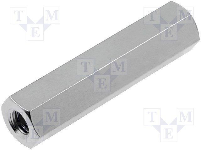 Distancers L=30mm, M4 iekšeja vitne- M4 iekšeja vitne, tērauds