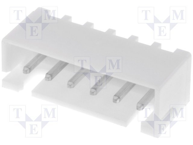 6pin, ligzda/papa, šasijai, solis=2.5mm, THT, 250V/3A