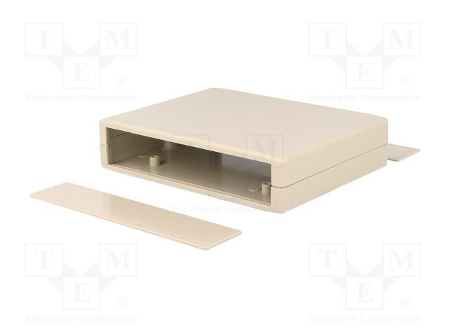 Plastmasas korpuss, 100x130x30mm, IP43, ABS, pelēkā krasa