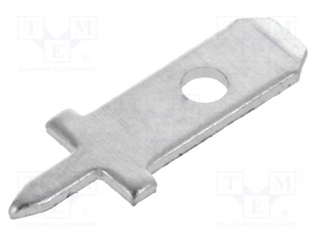 2.8x0.5mm, spraudnis, THT, atvērts, taisns