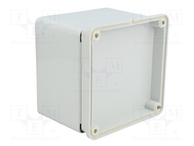 Plastmasas korpuss, 100x100x80mm, IP65, ABS, pelēkā krasa