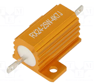 4K7 25W, ±5%, Rezistors, 27.3x28x14.6mm