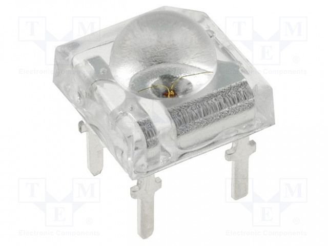 7x7mm, sarkana, superflux, 10000...12000mcd, 30°, 1.8...2.6V/50mA, 620-630nm, gaismas diode