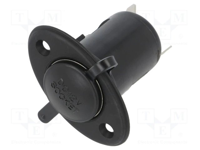 Auto ligzda piepīpētājam šasijai ieskrūvējama, 6.3mm, max.13.6VDC/20A