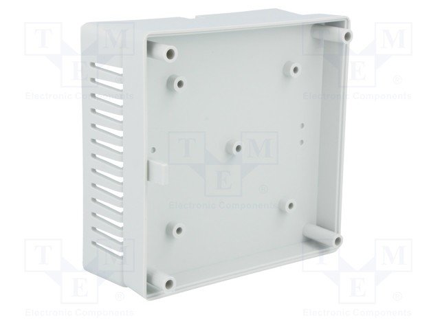 Plastmasas korpuss, 85x85x35.5mm, ABS, pelēkā krasa, ar ventilāciju