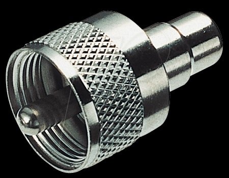 UHF štekers uz RCA ligzda, pārēja