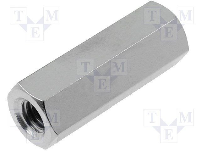 Distancers L=20mm, M4 iekšeja vitne- M4 iekšeja vitne, misiņš