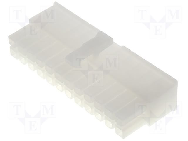 24pin(2x12), korpuss kontaktam "mama", 4.2x4.2mm, Mini-Fit® serija, taisns