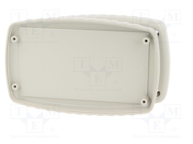 Plastmasas korpuss, 90x145x32mm, ABS, pelēkā krasa, ar vāku baterija