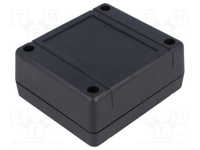 Plastmasas korpuss, 79x89x38mm, IP54, ABS, melna krasa