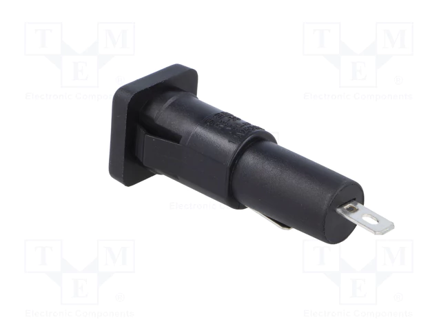 Drošinātāju turētājs uz panelēm, 10A/250VAC, 6.3x32mm, 18x18x50mm