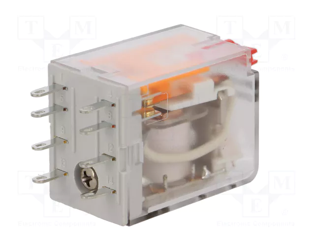 Relejs AC24V, DPDT, 2x10A/250VAC, 2x10A/24VDC, 160R(150mA), divi kontakti uz pārslēgšanu, 21.5x28x36mm, WEIDMÜLLER