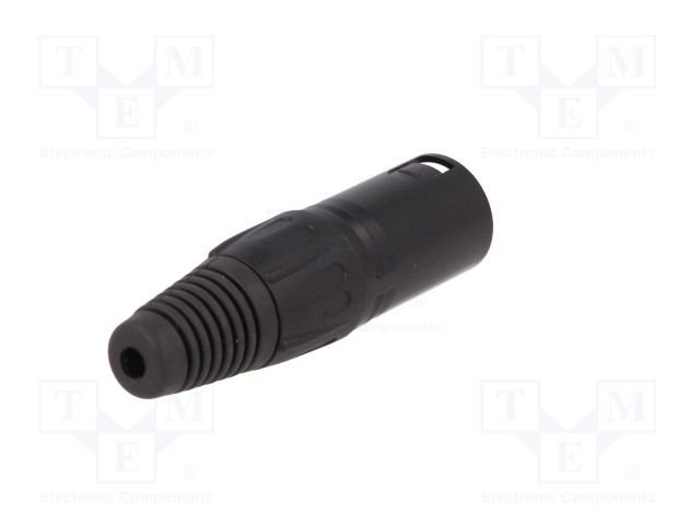 XLR 5PIN, štekers, vadam, melna krasa, CLIFF