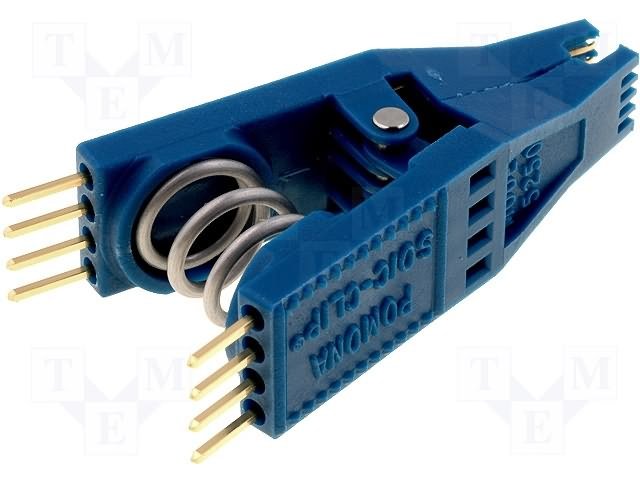 POM-5250 Test probe clip SOICO8, gold-plated