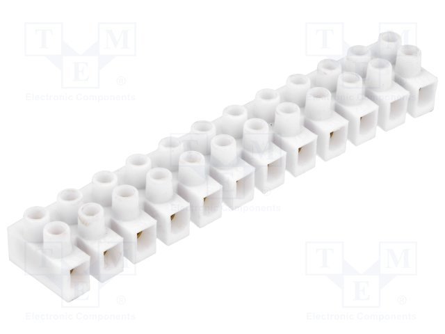 Kabeļa savienotājs 12pin, 2.5mm2, 24A, 400V, 93x17x12.4mm