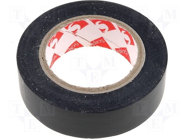 Izolenta melna krasa 15mm x 10m