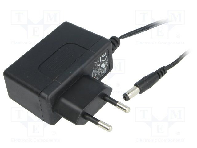Barošanas bloks 220V=>18V, 0.67A, 5.5/2.1, 12W, 0.15kg