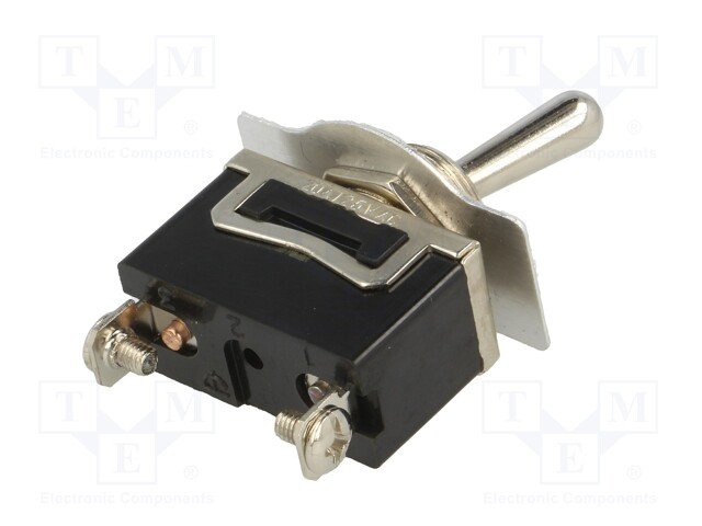 Tumblers, SPST-NO, OFF-ON, 10A/250VAC, skrūvejamas, M12, 29x15.8x19mm, ar fiksaciju