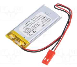 Akumulators Li-pol, 3.7V/450mAh, izvadi, 5.0x22x48mm