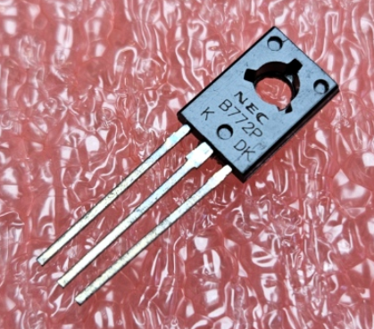 2SB772 Tranzistors PNP, -40V, -3A, 10W, 80MHz, TO-126