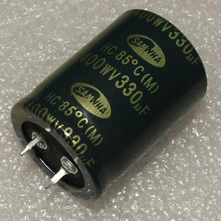 330/400V, 85C, Ø30x40mm, ±20%, Kondensators elektrolītisks, 2000h, SNAP-IN, SAMWHA