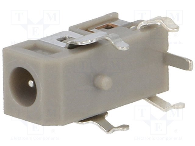 0.7*2.35mm, ligzda, THT, on/off, 2A/12VDC, LUMBERG