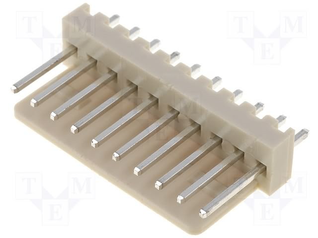 10pin, ligzda/papa, šasijai, solis=2.54mm, taisns, THT, 250V/3A, NS25