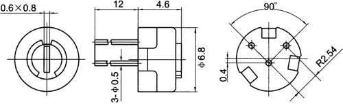 1K metalokeramiskais pieskaņošais rezistors, ±20%, 500mW, -55...125°C