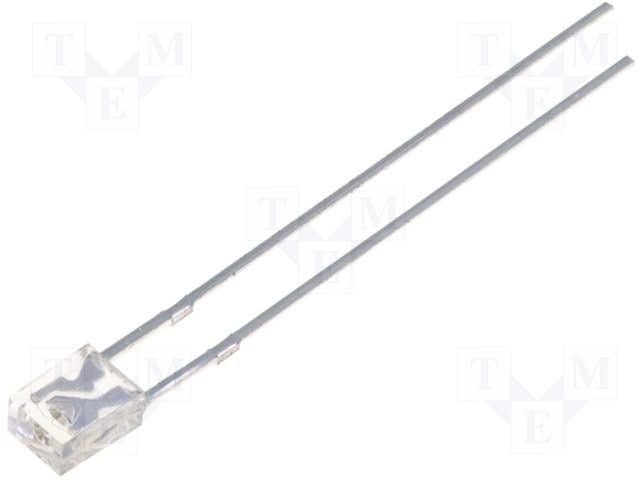2x3x4mm, silta balta, 330-500mcd, 100°, 2.9...3.6V/20mA, taisnleņķa LED
