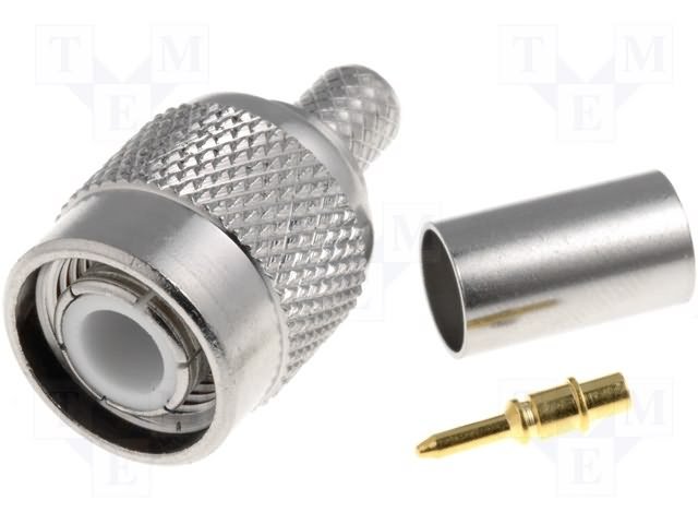 TNC štekers, uz vadu RG-59, CRIMP