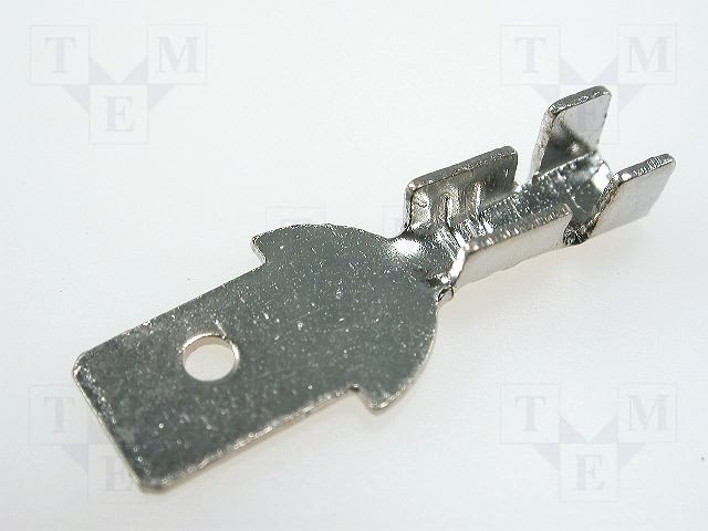 4.8x0.5mm spaile, spraudnis, atvērta, neizolēta, 0.5...1mm2