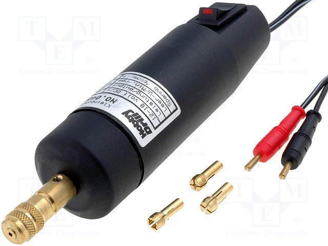 Miniatūru urbjmašina 12000-20000, 45W, DC=12-18V, 4 cangas/0.3...3.2mm