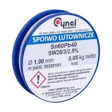 1mm 60Sn/40Pb, 50g, Lodalva ar flusu F-SW26, No Clean, 2.5%, 190°C