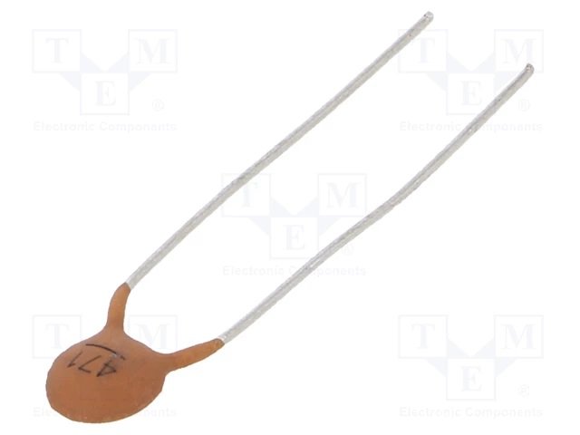 470pF 100V, ±10%, Y5P, kondensators keramiskais