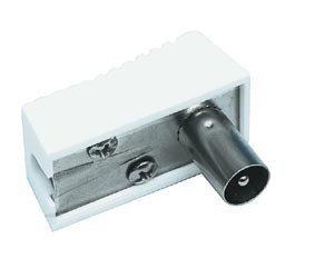 TV štekers plastmasas, 9,5mm (IEC169-2), leņķisks