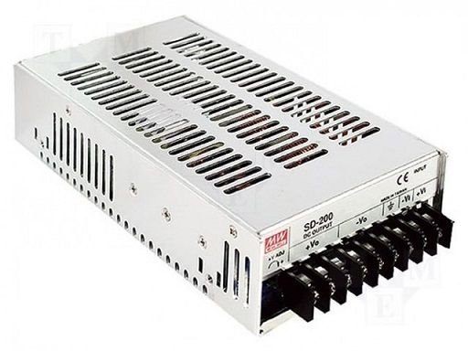 Sprieguma pārveidotājs 24VDC (19...36V) => 48VDC, 4.2A, 201.6W, 215x115x50mm