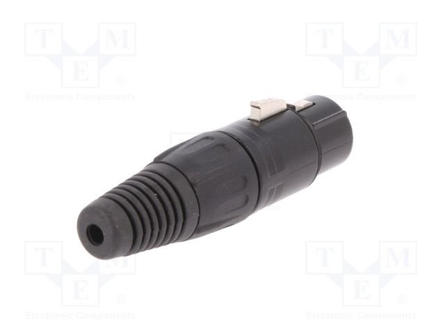 XLR 5PIN, ligzda, vadam, melna krasa, CLIFF