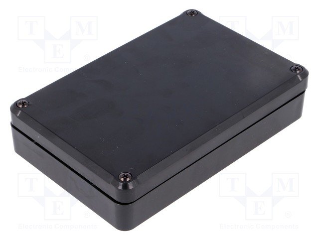 Plastmasas korpuss, 80x120x27mm, ABS, melnā krasa
