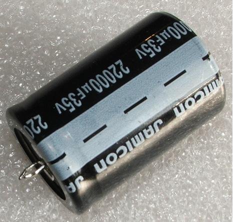 22000/35V, 85C Ø30x45mm, ±20%, Kondensators elektrolītisks, 2000h, SNAP-IN, Jamicon