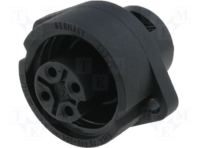 4Pin rūpņiecības savienotājs sasijai "mama" ligzda, 16A/400V, IP67, apaļš, serija CA