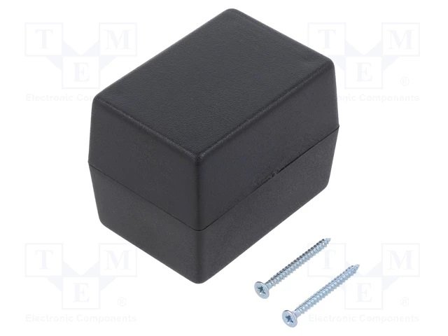 Plastmasas korpuss, 47x66x52mm, ABS, melnā krasa