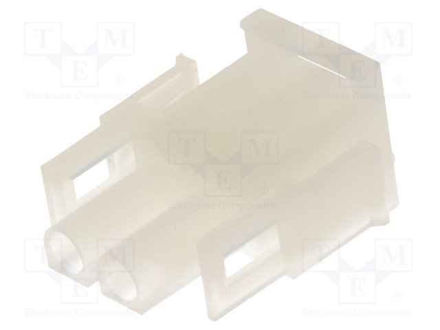 2pin(1x2), korpuss kontaktam "papa", 6.35x6.35mm, NLS serija, taisns