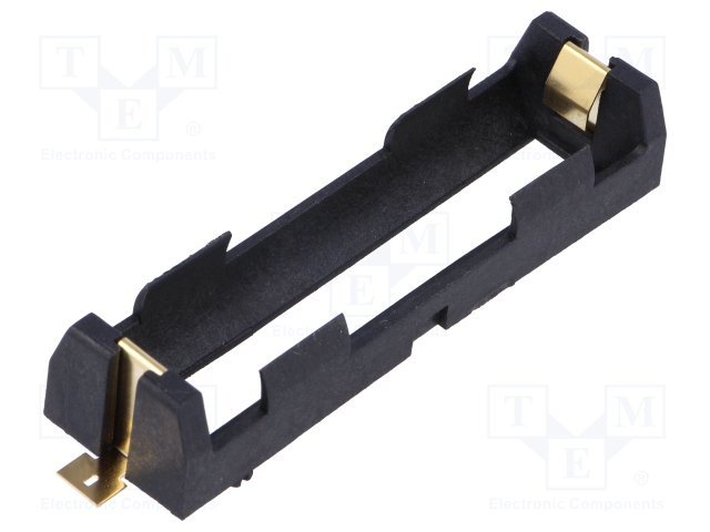 Bateriju turētājs 1xMR18650, PCB, KEYSTONE