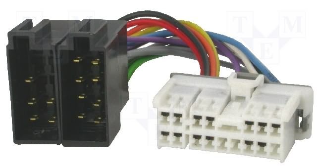 ZRS-120 štekers Hyundai Atos 1999->/Kia 2003-> ISO auto savienotājvads