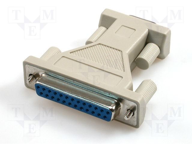 9pin ligzda uz 25pin ligzda, savienotājs