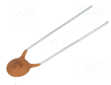 12pF 500V, ±10%, C0G (NP0), kondensators keramiskais