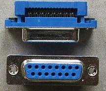 15PIN D-SUB, ligzda, Flatcable IDC connector
