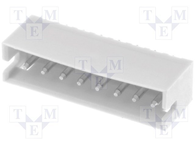 8pin, ligzda/papa, šasijai, solis=1.5mm, THT, 50V/1A