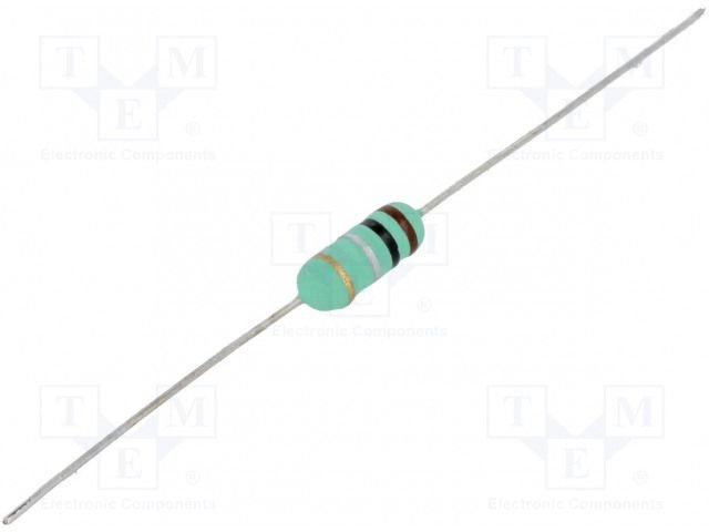0R12 2W Rezistors wire-wound, ±5%, Ø3.5x10mm